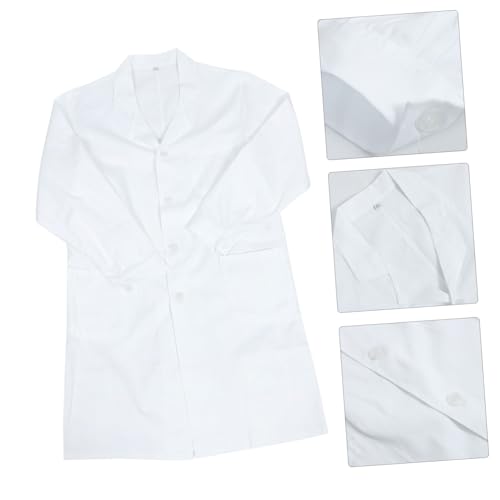 Blouse médicale blanche manches longues unisexe hôpital école