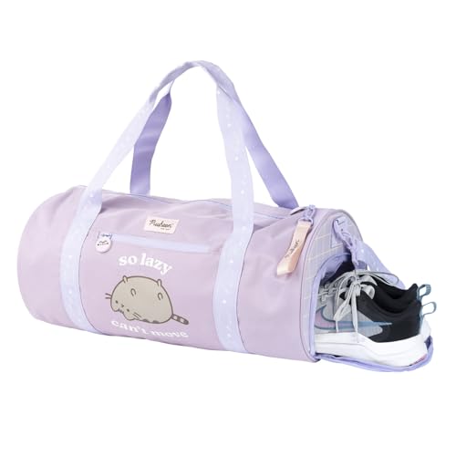 Grupo Erik Mochila Viaje Pusheen Moments - Bolsa Deporte Mujer con zapatillero y Compartimento húmedo - Bolsa de Viaje 50x30x25cm - Bolsa Deporte niña - Mochila Gimnasio Mujer