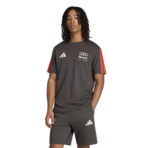 adidas Mens Audi Formula One Team Alphaskin Short Sleeve T-Shirt Men Utility Black X-Large