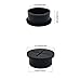 10 Pcs Cable Cord Grommet 3/4 Inch Flexible Wire Rubber Grommets Flexible Silicone Cable Cord Grommet Desk Grommet for TV Console and Other Furnitures Cover Cable Pass Through Management (Black)