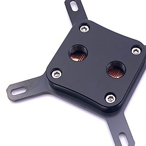 Bloc refroidissement eau acier inoxydable 9x9 cm pour PC portable silencieux