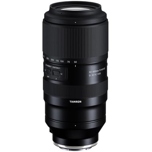 Tamron 50-400mm f/4.5-6.3 Di III VC VXD Lens for Sony Full Frame Mirrorless Cameras