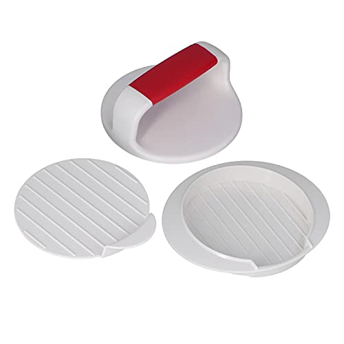 Riuulity Molde Antiadherente para Hacer Hamburguesas, Molde para Prensar Hamburguesas Fácil de Usar para Caseras Rápidas, Material ABS,