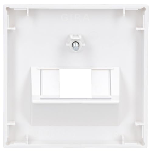 Gira 27003 Zentralplatte 55 x 55 mm für UAE/IAEST55 reinweiß-glänzend Anschlußdosen, 027003