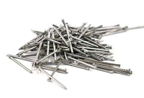 1.4mm x 25mm Plain Steel Bright Oval Lost Head Joinery Nails Small Head (Pack of 250)