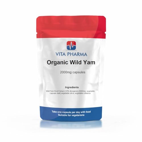 VITA PHARMA Organic Wild Yam 2000mg 60 Capsules