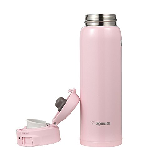 Zojirushi SM-SA48PB Stainless Steel Mug, 16-Ounce, Pearl Pink