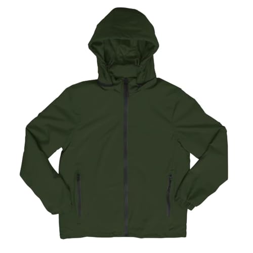 LeeHanTon Lightweight Jackets for Men, Red Jacket Comfortable Casual Spring Fall Winter, Zip Up Windbreaker Coat with Pockets2