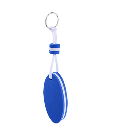image for Dongyue 5 Pieces Durable Oval Floating Key Ring Boat Keychain Float Su