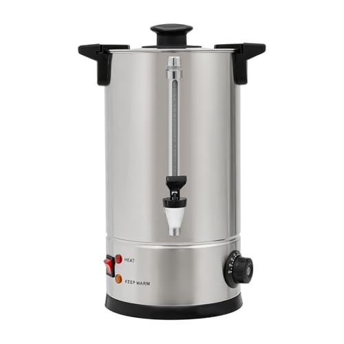 Image of 1.51 Gallon Electric Hot Water Dispenser, 950W Stainless Steel Commercial Water Boiler and Warmer, 110V Temp Adjustable Tabletop Tea Coffee Urn for Parties (1.51Gal Sliver)