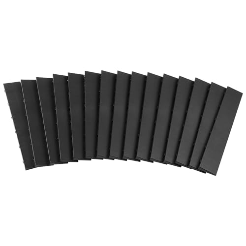 Image of VEVOR Male Garage Floors Transition Edge Kit, 15 PCS Sturdy PP Interlocking Modular Garage Floor Edging Slip-Resistant, Easy Assembly Compatible Only with VEVOR Upgraded 6-Lock Garage Mats, Black
