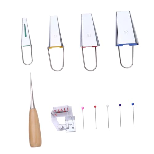 VILLCASE Binding Tape Maker Bias Tape Maker Set 4pcs Tools for Custom Borders Trims in