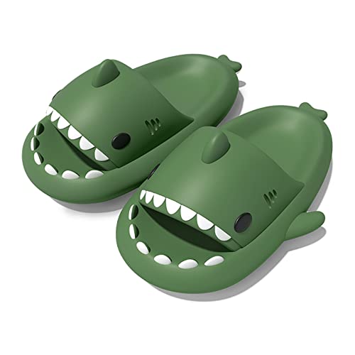 Zureto Unisex Shark Slides, Shark Slides Adult, Cloudy Shark Slides for Men and Women