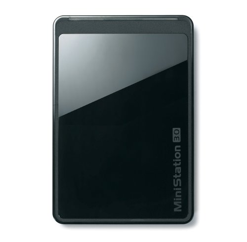 PC周辺機器 BUFFALO外付けHDD500GB使用時間50時間HD-PCT500U3-WC