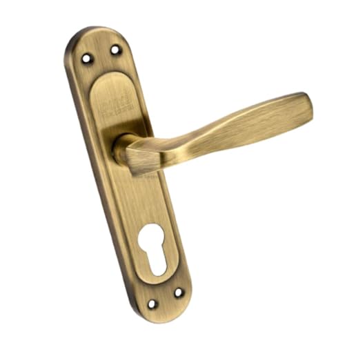 Image of Duke Mortice Door Lock Set 1004 BA CY for Main Door, Kitchen, Bedroom, Office, Hotel Brass Lock Body with Brass Cylinder Brass Antique Colour 190 MM (8 INCH)