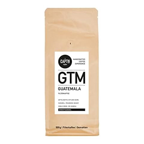 CAPTN Coffee GUATEMALA Filterkaffee gemahlen 500g Cover