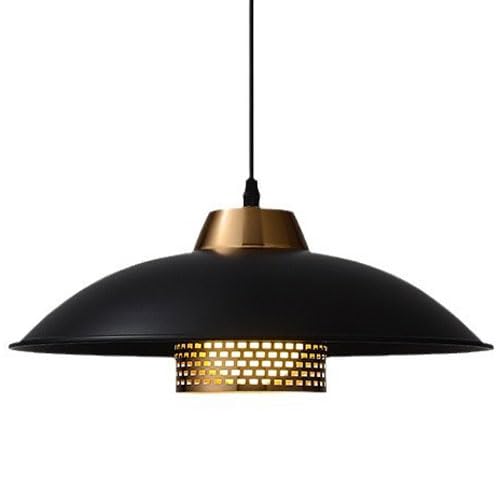 Lampe suspendue E27 en fer noir style industriel moderne pour couloir et balcon