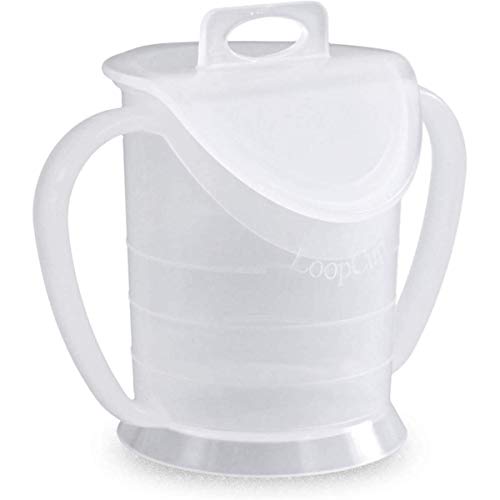 LoopCup- imparare a bere, tenere il bicchiere, imparare di nuovo – la tazza per ogni età – prodotto originaleDr. Berndsen., colore bianco