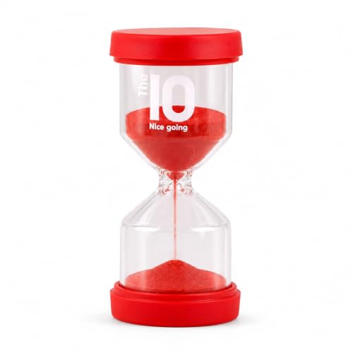 Image of Sand Timer 30 Minute, Sand Clock, Hour Glass Sand Timer Sand Clock Sandtimer Classroom Games Home Kitchen Officesand Clock Timer for Room Hourglass (RED)