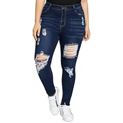 Distressed Skinny Dark Blue