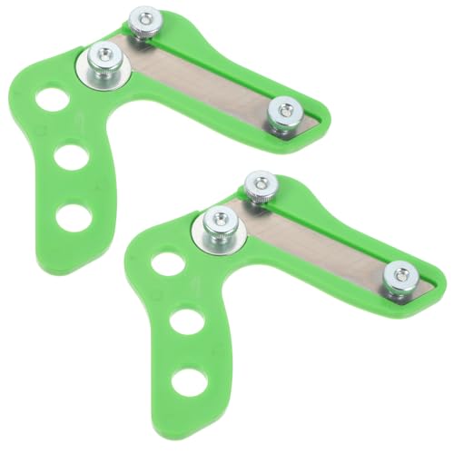 Holibanna 2 Pezzi trimmer rifilatore bordi Bordatore per bordi Pialla regolabile Pialla per bordi diritti attrezzo lavorazione del legno pialla a blocco pialla da banco plastica Light Green