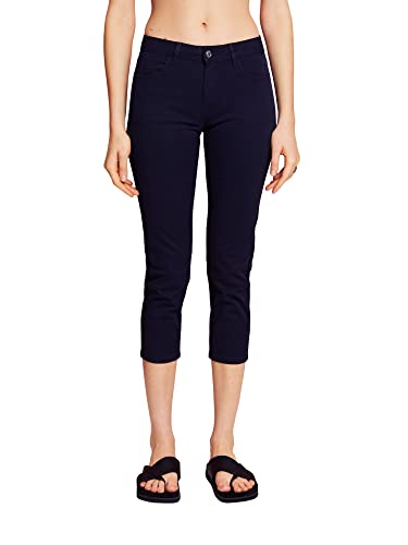 ESPRIT Damen 043ee1b316 Hose, 400/Navy, 30W / 24L EU