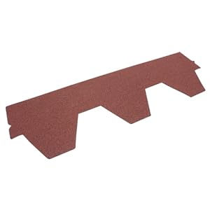 Daprona Hexagonal Bitumenschindeln Rot 1m x 32cm