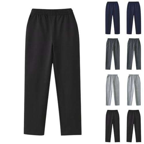 Boys Uniform Pants Teens Baggy Casual Trousers Wide Leg Solid Sport Sweatpant Kids Back to School Clothes