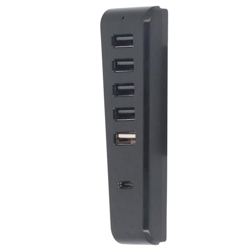 SUNGOOYUE Divisor de Concentrador USB 2,0 de 6 Puertos, Divisor de Transferencia de Datos de Alta Velocidad para PS5 Slim, Transferencia de Datos de Fácil Expansión para Consola de Juegos