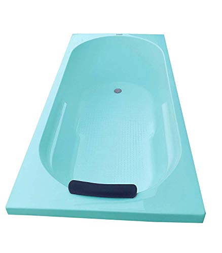 Image of MADONNA Divine Acrylic 5.5 Feet Rectangular Freestanding Bathtub with Front Panel - Cyan Blue