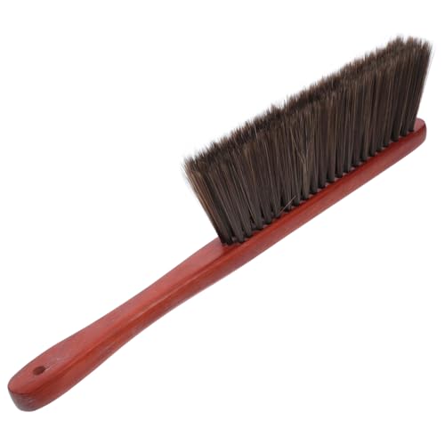 ANDRESLAD Wooden Handle Soft Brush for Indoor Cleaning Fireplace Brush for Desk Sofa Furniture Cleaning Tool