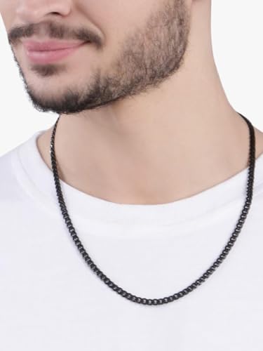Image of Peora Stainless Steel Necklace Chain Men's Jewellery Gift for Him