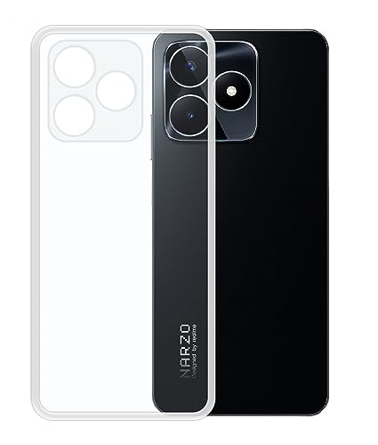Image of COVERBLACK Rubber Silicone Back Cover for realme Narzo N53 - Transparent