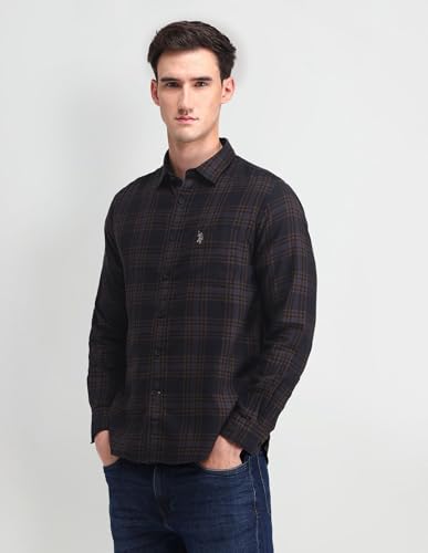 Image of U.S. Polo Assn. Denim Co. Tartan Check Slim Fit Shirt