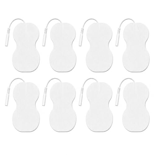 Image of AGAM Digital Therapy Machine Electrodes (Eight Shape) - Strong Adhesive Gel, Universal Replacement Pads for Muscle Pain Relief, Reusable TENS Unit Electrode Pads (Pack-8)