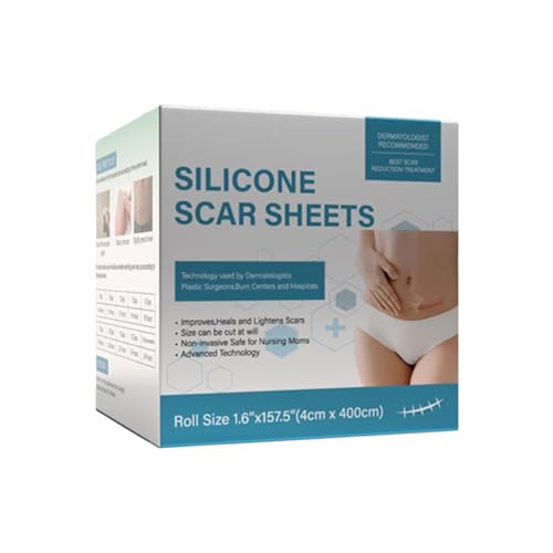 Cinta De Silicona Para Eliminación De Cicatrices, Con Ajuste De Movimiento Seguro, 4x400 Cm, Hojas Reductoras De Cicatrices, Parche Para El Cuidado De Heridas Por Quemaduras, Y Agradable Para La
