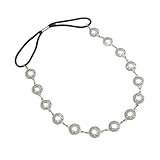 pureza Boho Crystal Bride Headdress - Fashionable Head Chain Jewelry for Weddings(Color5)