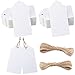 Gift Tags,100 PCS Blank Tags 2" x 3.94" Paper Tags White Price Tags with 100 Feet Jute Twine