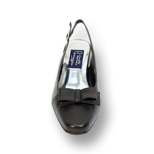 Peerage Adalyn Women Wide Width Leather Slingback Dress Pumps2