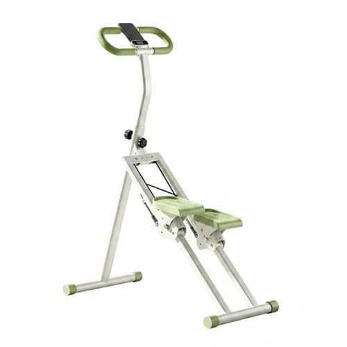 CAQYPVH Máquina de Subir Escaleras Indicador Digital Stepper Plegable Pantalla Pantalla Digital Aparato Fitness para Interior, Verde