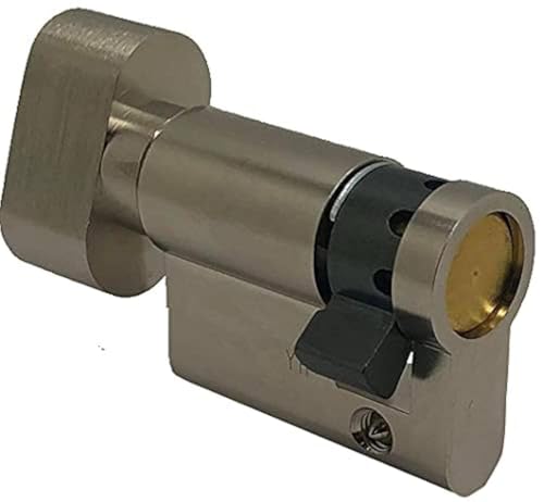 Abus KE5N10/30 Demi-Cylindre à bouton Nickelé E5 10 x 30 mm 47739