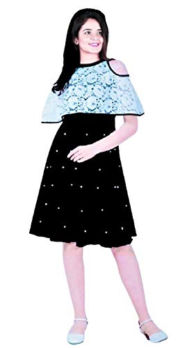Image of FELLAMO Girl's A-Line Knee Length Dress