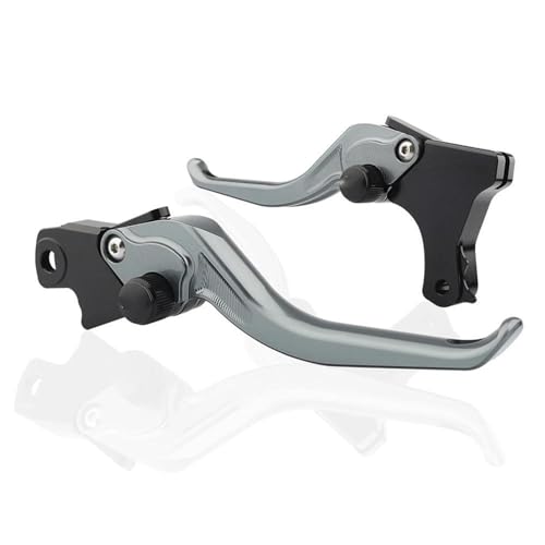 JINCANXIANG Juego De Manijas De Palancas De Embrague De Freno Cortas para Motocicleta para F800GS Adventure F700GS F800R F800 GT F800 S F800 ST F650GS(Gray)