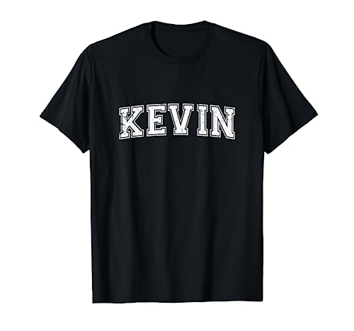 Stile Varsity Personalizzato Nome Classico Kevin Maglietta