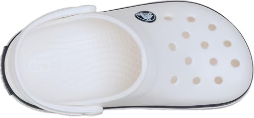 Crocs Unisex Kids, Crocband Clog K, White/Navy, 6 UK - Image 5