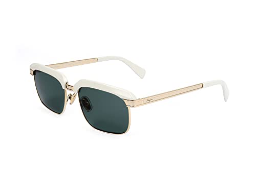 SALVATORE FERRAGAMO SF263S 45840 Gafas de Sol, 114 White Gold, 55 Unisex Adulto Cover