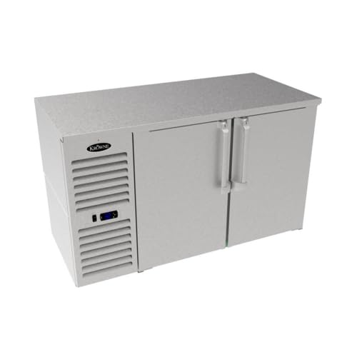 FSE LS52 Narrow Door Low-Profile Refrigerated Back Bar Storage Cabinet, Two-Section, 52"W x 24"D, Side Mounted self-contained Refrigeration, 30°F to 40°F Temperature Range