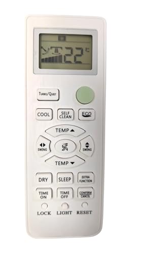 Image of Ehop Compatible Remote Control for Haier Inverter AC,smart ac Remote with Self Clean and Eco Functions AC-131F(Old Remote Must be Exactly Same for it to Work)