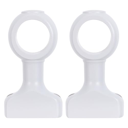 ibasenice Supports en Bois Blanc 35 MM pour Tringle à Rideaux, 2 Pièces, Fixation Murale Espace Anti-Frottement, Convient aux Rideaux de Chambre