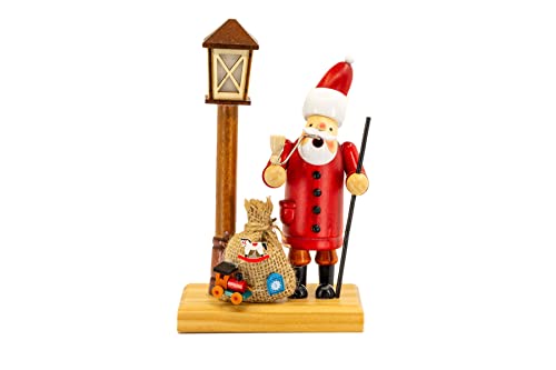 Kaladia - Rauchmann/Räucherfigur aus Holz - Motiv: Weihnachtsmann -...